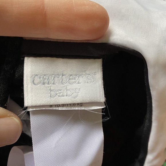 Vintage Carter’s Red Plaid Taffeta Bubble Romper Christmas Holiday Size 18 Mo - Picture 6 of 8